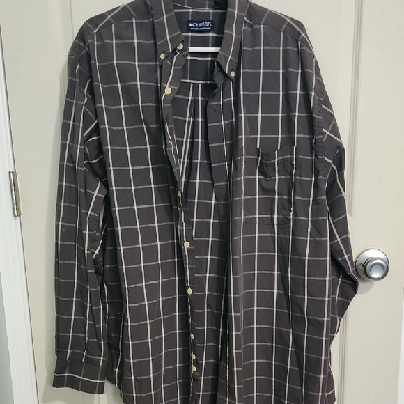 Puritan Men's Black and White Checkered Shirt - Picture 1 of 3